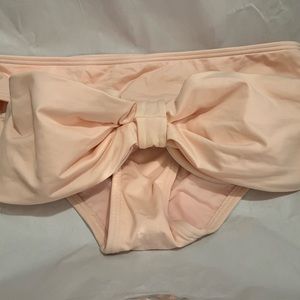 Kate spade bow bikini top size S light pink